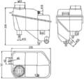 MAHLE ORIGINAL CRT 202 000S Ausgleichsbehälter Kühlmittel Kühlwasser