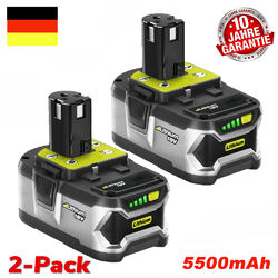 18V 9.0Ah Akku für RYOBI One+ Plus Lithium RB18L50 P108 P109 Batterie/ Ladegerät