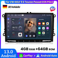 4+64GB Carplay Android13 Autoradio GPS Für VW GOLF 5 6 Touran Passat EOS POLO 6R