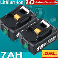 2x Für MAKITA BL1850B LXT Akku 18V 7,0Ah Li-Ion Ersatzakku LED BL1860 197280-8