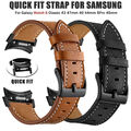 Quick fit Leder Armband für Samsung Galaxy Watch 6 5 4 40/44mm 6 Classic 43/47mm