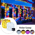 2-30m Solar Lichtschlauch Außen Garten LED Party Deko Lichterschlauch Streifen