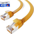 Cat 7 Rohkabel Slim Patchkabel Netzwerkkabel Flachkabel Ethernet LAN 0,25m-30m