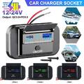 QC 3.0 PD USB Auto KFZ Steckdose 12V 24V USB Ladegerät Buchse Dose KFZ Einbau