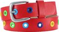 Playshoes Kinder PU-Gürtel mit Nieten Rot 601340-8