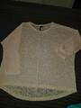 Damen Pullover Bluse zartes rose Gr. L 44/46 Baumwolle/Viskose/Strech
