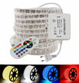 1m-25m 5050 LED RGB Streifen Stripe 230V 220V Wasserdicht Band Leiste Lichtband