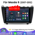 Autoradio Android 13 Carplay GPS Navi WIFI DAB+ SWC Für Mazda 6 GH GG 2007-2012