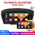 Für BMW E60 E61 E90 E91 CCC GPS Navi Android 12 8Core 4G Autoradio 4+64G CarPlay