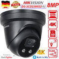 Hikvision 8MP 4K AcuSense IP Kamera PoE DS-2CD2386G2-IU DarkFighter Mic Schwarz