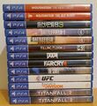 Spielesammlung, Konvolut, PS4, Playstation 4 Sammlung, Shooter, UFC, etc. USK 18