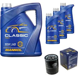 Ölwechsel Set 8L Original MANNOL Classic 10W-40 Motoröl SCT Filter KIT 10201575