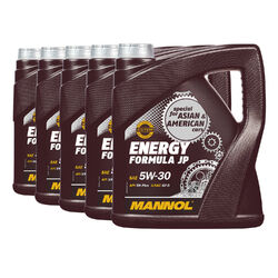 20 (5x4) Liter MANNOL 5W-30 Energy Formula JP Motoröl für Hyundai, Toyota usw