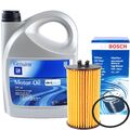 BOSCH ÖLFILTER + 5 LITER 5W-30 MOTORÖL für OPEL 5W30 DEXOS 2 LONGLIFE ÖL