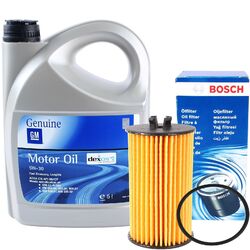 BOSCH ÖLFILTER + 5 LITER 5W-30 MOTORÖL für OPEL 5W30 DEXOS 2 LONGLIFE ÖL