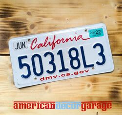 USA Nummernschild* US Kennzeichen *license plate*Amerika * California Lipstick *