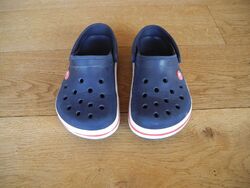 Kinder Crocs Crocband J2 33 34 dklblau Jungen Mädchen Sandalen Hausschuhe Sommer