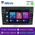 Android 13 Carplay Autoradio GPS 2+64G Kamera Für Opel Astra H Corsa C/D Zafira