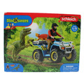 Schleich 41466 Dinosaurs Flucht auf Quad vor Velociraptor Dino Forscher Set  NEU