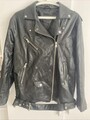 Bikerlederjacke, Imitat, Sieht Aus Wie Lederjacke 