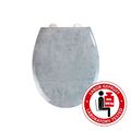 Wenko KS-WC-Sitze WC-Sitz Mod. Concrete Easy Clo se Duroplast