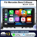 Für Mercedes Benz C Klasse W204 S204 Android 13 Autoradio GPS Navi WIFI Carplay