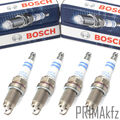 4x BOSCH FR7HPP33+ Zündkerzen Doppelplatin für VW Seat Skoda 0242236566