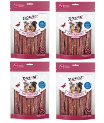 Dokas Fleischsnack Entenbrust in Streifen Hunde Snack 4er Pack ( 4 x 250 g )