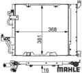 MAHLE AC376000S Kondensator für Klimaanlage Kondensator Klimaanlage für Opel 