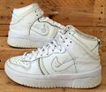 Nike Dunk High Rebel Leather Trainers DH3718-100 Triple White UK4/US6.5/EU37.5