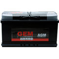 GEM 12V 95Ah 850A/EN Start-Stop AGM Batterie Starterbatterie Autobatterie