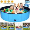 PROFI Faltbar Hundepool Doggy Pool Kinder Haustier Swimmingpool HundeBad  Ø100CM