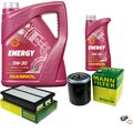 MANN Inspektionspaket 6 L MANNOL Energy 5W-30 für Hyundai H-1 Travel 2.5 CRDi