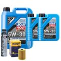 Motoröl 5W30 LIQUI MOLY Longtime Hightech 7L+HENGST Ölfilter +Cera Tec