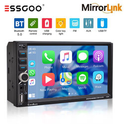 7'' Doppel 2 DIN Wireless Apple Carplay Autoradio Android Auto USB Bluetooth AUX