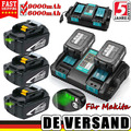 Für Makita Ersatzakku 18V 6AH 5000mAh BL1860 BL1850BB BL1830B Ladegerät