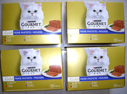 Purina Gourmet Gold Pastete Naßfutter Katze 4 x haltbar bis 12/25