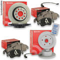 Brembo Bremsscheiben + Beläge vorne & hinten + WaKo für Mini F56 Cooper S One D