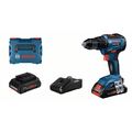 BOSCH Akku-Bohrschrauber GSR 18V-55 | 18 Volt 2x 4,0 Ah Akku in L-Boxx 136