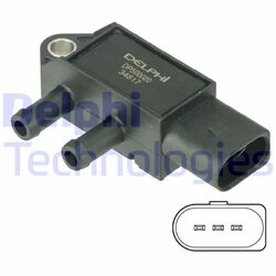 Delphi Dps00020 Sensor Abgasdruck für Skoda VW Kodiaq I + Superb III 2010->