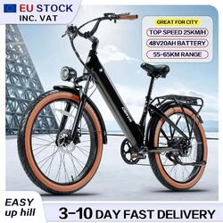 26 Zoll E-Fahrrad Elektrofahrrad 48V 20AH E-Mountainbike 7-Gänge E-Bike Moped