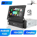 32GB Android 13 Single 1 DIN 7" DAB+ Autoradio Apple Carplay GPS WIFI FM RDS BT