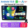 64G Android13 Autoradio GPS Carplay für VW Passat B6 B7 CC Magotan 2011-2015+Kam