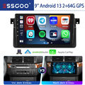 Autoradio Android 13 Apple Carplay GPS NAV KAM Für BMW 3er E46 M3 Rover 75 MG ZT