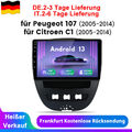 Android 13 Für Toyota Aygo Peugeot 107 Carplay Autoradio GPS Nav SWC WIFI 2+32G