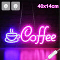 Schild Kaffee-Leuchtreklame LED Wand Neonlicht Küche Kaffee Bar Wanddekoration