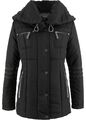 Steppjacke mit Stehkragen Gr. 40 Schwarz Damen Funktions-Jacke Mantel Parka Neu