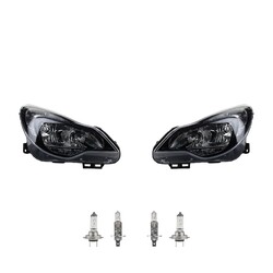 Scheinwerfer Set Halogen passend für Opel Corsa D 11- mit H7 H1 Li. Re. mit TFL