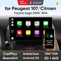 64GB Autoradio Für Toyota Aygo Citroen C1 Peugeot 107 Android 13 GPS Navi DAB+