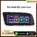 Carplay Android 13 Autoradio WIFI GPS Navi BT DAB+ 6+128G Für Audi Q5 2009-2016